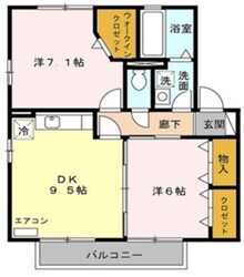 グランパルクＡの物件間取画像